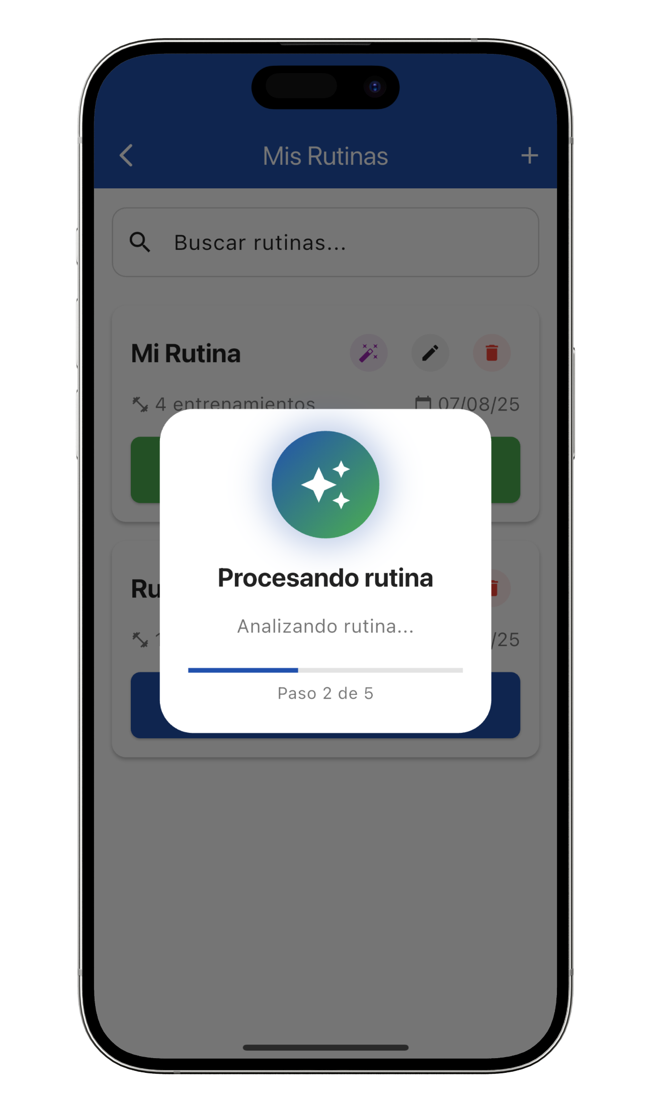 Entrenamiento con IA
